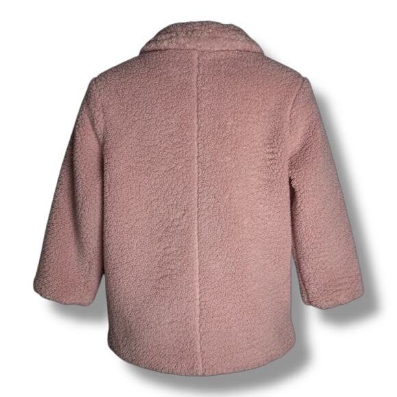 Girls' Fleece Jacket - Cat & Jack™ Pink M - Picture 2 of 2